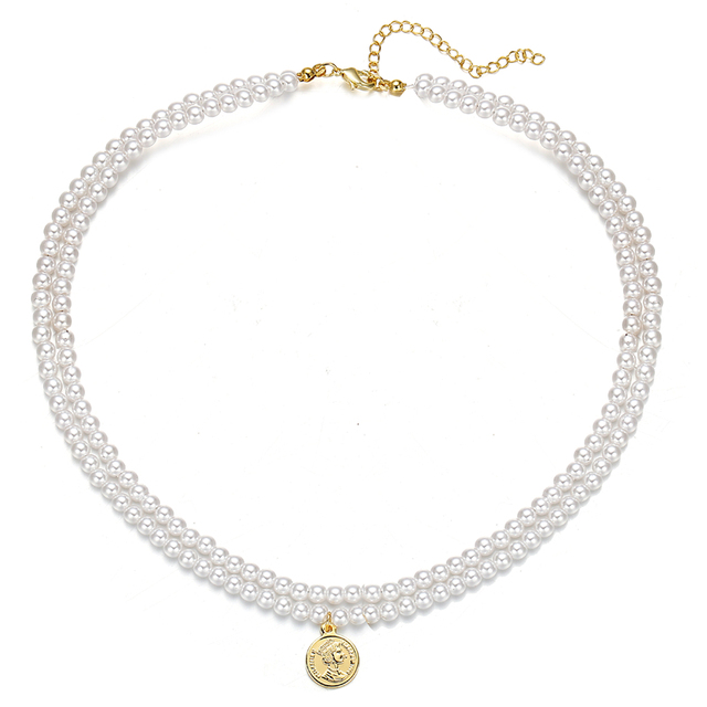 Naszyjnik Choker Vintage Pearl 17KM - Imitacja białej perły, modny, elegancki, biżuteria ślubna, lato 2021 - Wianko - 23