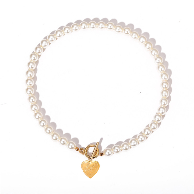 Naszyjnik Choker Vintage Pearl 17KM - Imitacja białej perły, modny, elegancki, biżuteria ślubna, lato 2021 - Wianko - 22