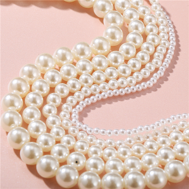 Naszyjnik Choker Vintage Pearl 17KM - Imitacja białej perły, modny, elegancki, biżuteria ślubna, lato 2021 - Wianko - 9