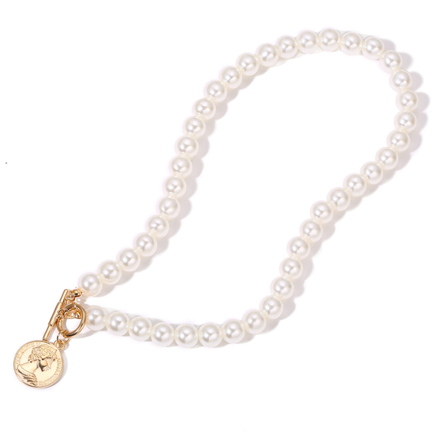 Naszyjnik Choker Vintage Pearl 17KM - Imitacja białej perły, modny, elegancki, biżuteria ślubna, lato 2021 - Wianko - 19