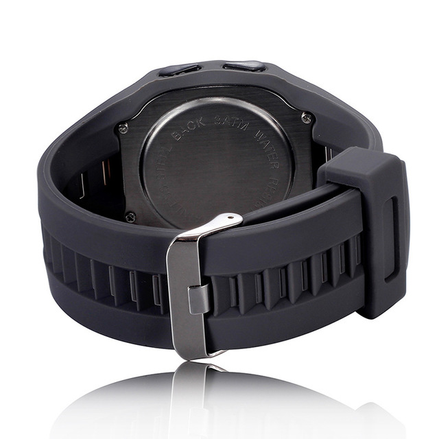 Luksusowe zegarki męskie marki Shhors - zegarki sportowe LED cyfrowe, wodoodporne, silikonowe - Wianko - 4
