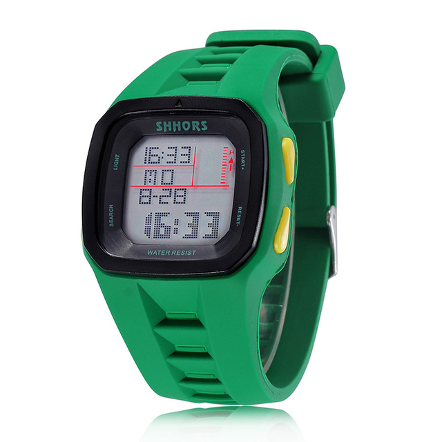 Luksusowe zegarki męskie marki Shhors - zegarki sportowe LED cyfrowe, wodoodporne, silikonowe - Wianko - 13