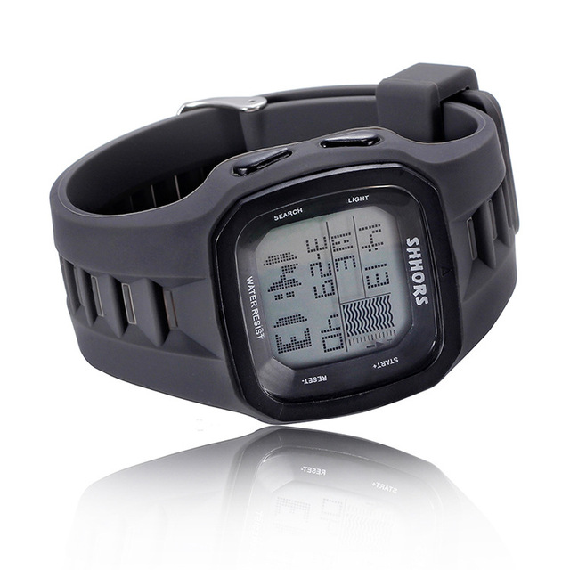 Luksusowe zegarki męskie marki Shhors - zegarki sportowe LED cyfrowe, wodoodporne, silikonowe - Wianko - 3