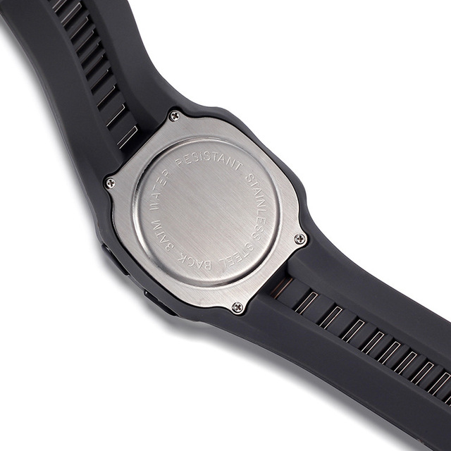 Luksusowe zegarki męskie marki Shhors - zegarki sportowe LED cyfrowe, wodoodporne, silikonowe - Wianko - 8