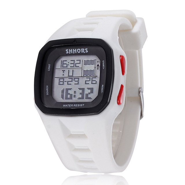 Luksusowe zegarki męskie marki Shhors - zegarki sportowe LED cyfrowe, wodoodporne, silikonowe - Wianko - 14