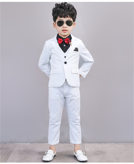 Garnitur ślubny dziecięcy Tuxedo - klasyczny i elegancki mundurek szkolny dla chłopców - Wianko - 5