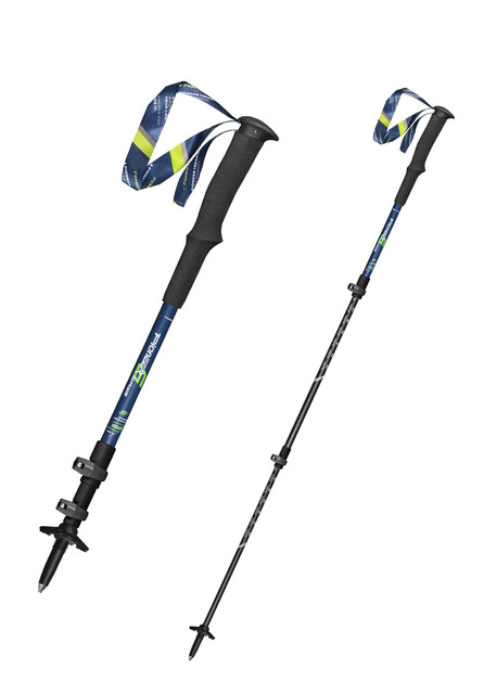 Kijki trekkingowe Pioneer - laska nordic z aluminium teleskopowym batonem odkrytym - Wianko - 8