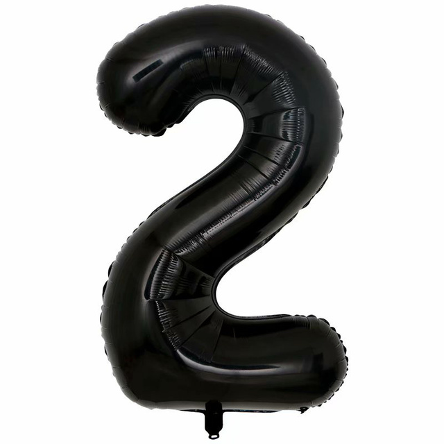 Foliowy Balon Numer 40 Cali w Kolorze Czarnym z Rysunkiem - Dekoracja Rocznicy Urodzinowej dla Dorosłych i Baby Shower Balony Cyfrowe dla Dzieci Globo - Wianko - 14