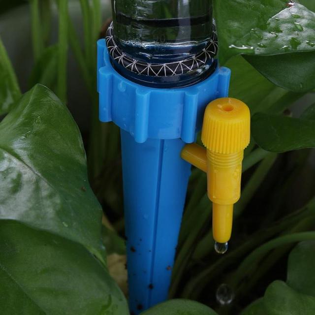Zestaw automatycznego nawadniania kroplowego - 12 sztuk, system nawadniania spike dla roślin, kwiatów, domowy gospodarstwa, woda z butelki - Wianko - 2