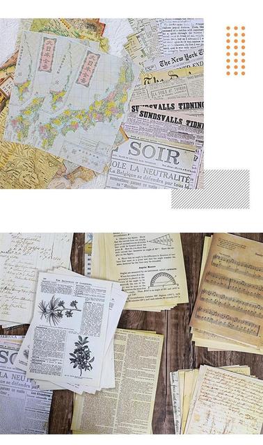 30 sztuk Retro mapa gazeta papierowy materiał Junk Journal Planner Scrapbooking dekoracja w stylu Vintage DIY Craft - Papierowe naklejki w stylu vintage do tworzenia albumów, planerów i scrapbookingu - Wianko - 10