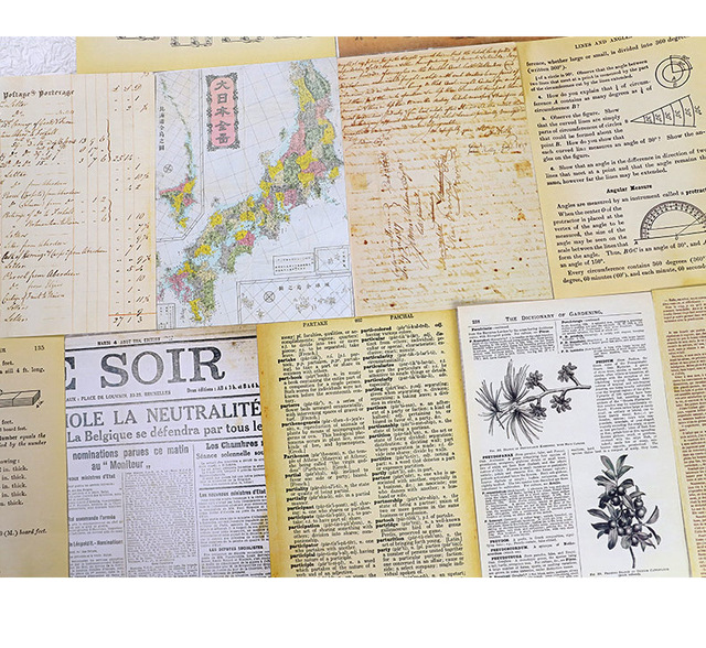 30 sztuk Retro mapa gazeta papierowy materiał Junk Journal Planner Scrapbooking dekoracja w stylu Vintage DIY Craft - Papierowe naklejki w stylu vintage do tworzenia albumów, planerów i scrapbookingu - Wianko - 12
