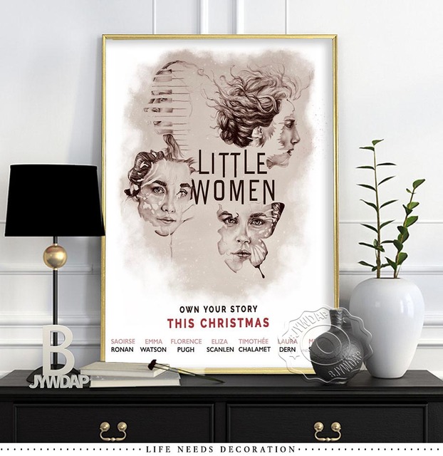 Plakat i druk na płótnie Małe kobietki z filmu Reying 2019 - dekoracja sypialni i wystrój wnętrza - Wianko - 5