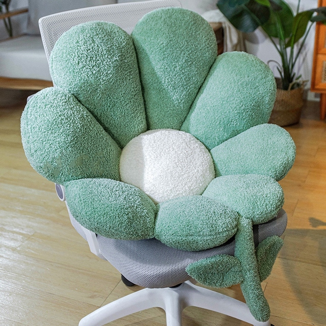 Poduszka z kwiatowym deseniem na oparcie krzesła dla dzieci - pluszowa, wypchana lalka urodzinowy prezent Oreiller - Wianko - 27