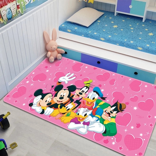 Dywan dla dzieci Disney - mata do zabawy Mickey Minnie Mouse - wzór drzewa - do sypialni, salonu, kuchni - prezent dla chłopca lub dziewczynki - Wianko - 22