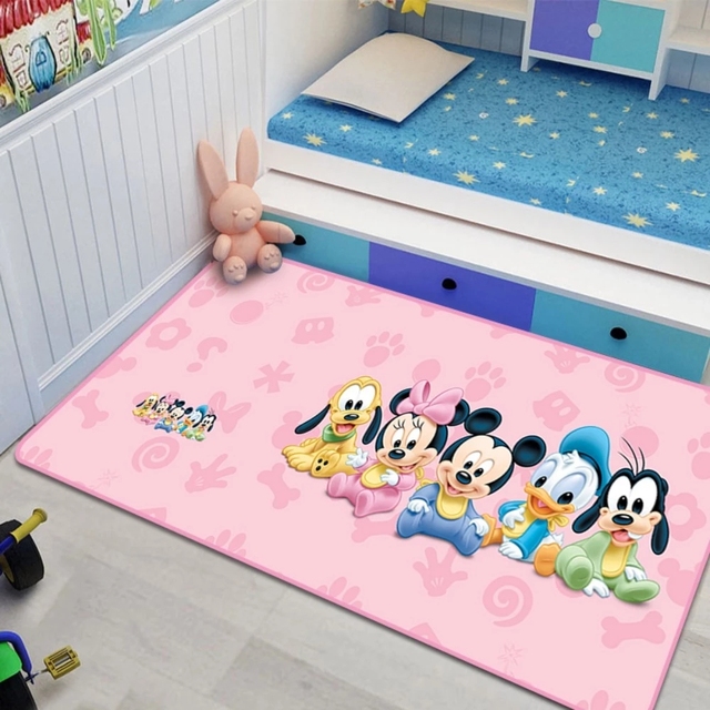 Dywan dla dzieci Disney - mata do zabawy Mickey Minnie Mouse - wzór drzewa - do sypialni, salonu, kuchni - prezent dla chłopca lub dziewczynki - Wianko - 20