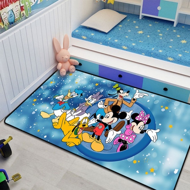 Dywan dla dzieci Disney - mata do zabawy Mickey Minnie Mouse - wzór drzewa - do sypialni, salonu, kuchni - prezent dla chłopca lub dziewczynki - Wianko - 2