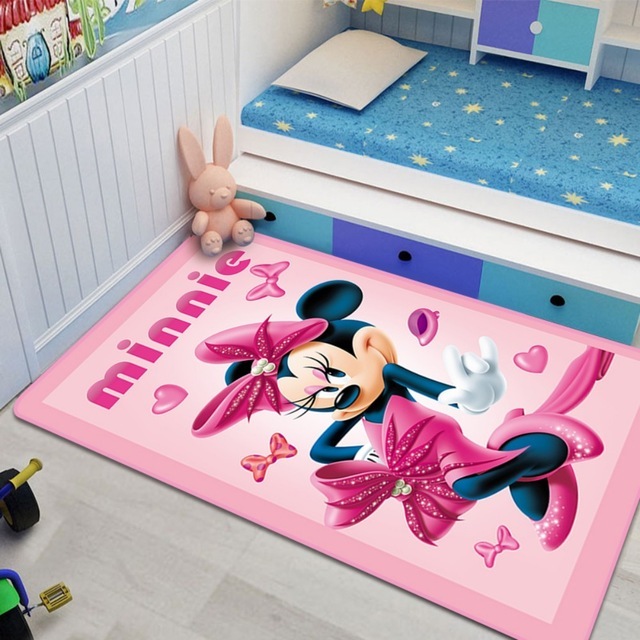 Dywan dla dzieci Disney - mata do zabawy Mickey Minnie Mouse - wzór drzewa - do sypialni, salonu, kuchni - prezent dla chłopca lub dziewczynki - Wianko - 1