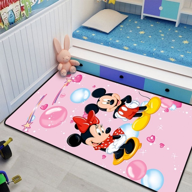 Dywan dla dzieci Disney - mata do zabawy Mickey Minnie Mouse - wzór drzewa - do sypialni, salonu, kuchni - prezent dla chłopca lub dziewczynki - Wianko - 3