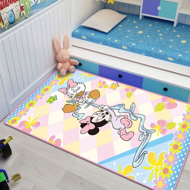 Dywan dla dzieci Disney - mata do zabawy Mickey Minnie Mouse - wzór drzewa - do sypialni, salonu, kuchni - prezent dla chłopca lub dziewczynki - Wianko - 6