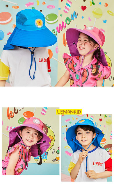 Dziecięce kapelusze przeciwsłoneczne z ochroną UV i oddychającą czapką dla chłopców i dziewcząt w wieku 2-12 lat - Wianko - 10