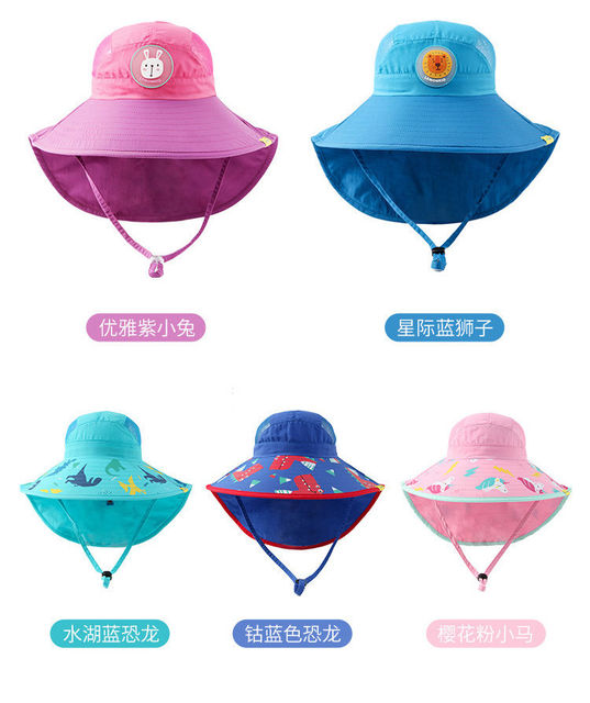Dziecięce kapelusze przeciwsłoneczne z ochroną UV i oddychającą czapką dla chłopców i dziewcząt w wieku 2-12 lat - Wianko - 9