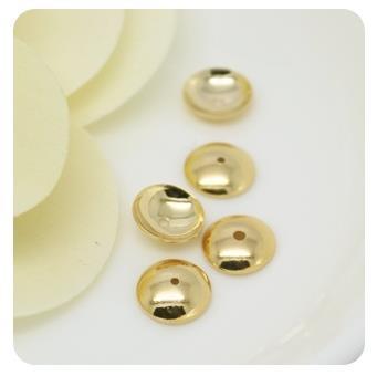 20 sztuk koralików mosiężnych z galwanicznym złotym wykończeniem o średnicach 4 mm, 6 mm, 8 mm, 10 mm, 12 mm - wysoka jakość i połysk biżuteryjnych akcesoriów DIY - Wianko - 11