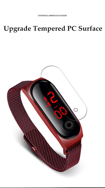 Damski zegarek cyfrowy LED Luxury 2021 Top marki z modnym designem - Wianko - 6