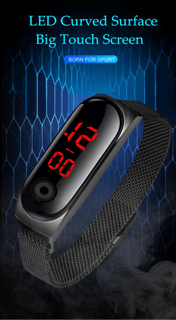 Damski zegarek cyfrowy LED Luxury 2021 Top marki z modnym designem - Wianko - 3