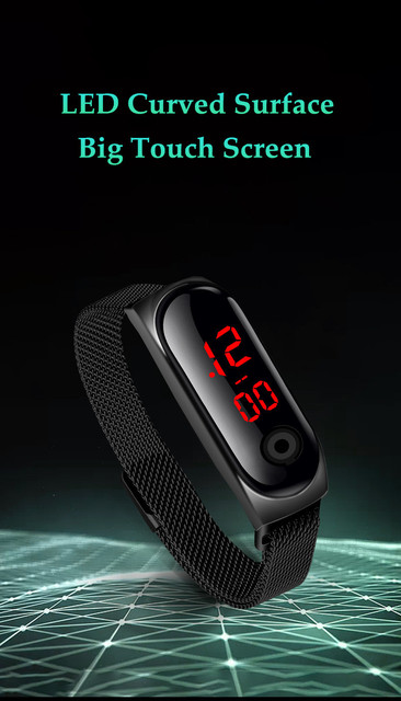 Damski zegarek cyfrowy LED Luxury 2021 Top marki z modnym designem - Wianko - 2