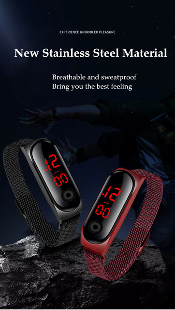 Damski zegarek cyfrowy LED Luxury 2021 Top marki z modnym designem - Wianko - 5