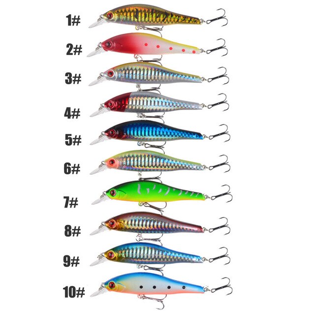 Minnow przynęta korba 9.5cm 11.5g z magnesem wolframu - wabiący wobbler - Wianko - 17