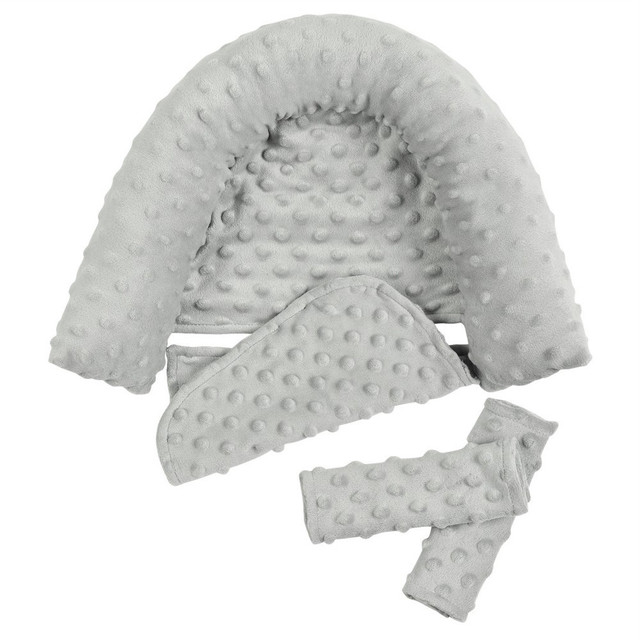Poduszka dla niemowląt z główką podporządkowującą #45 z miękkim minky zagłówkiem i pokrowcem paskowym - Wianko - 22