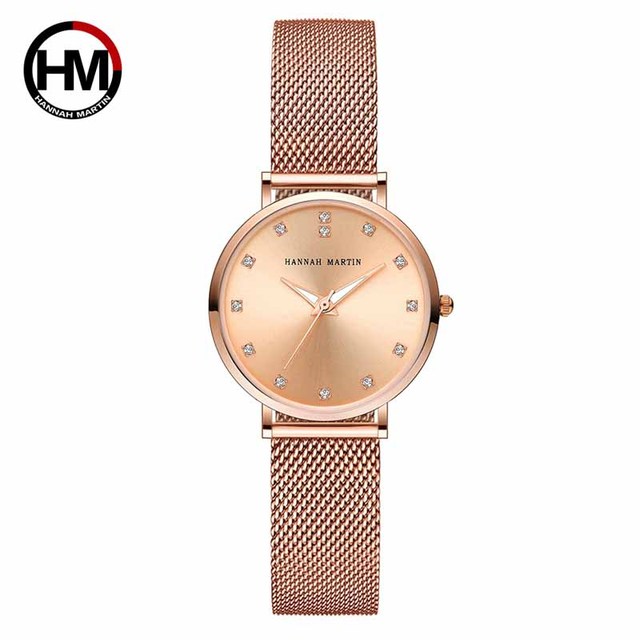 Hannah Martin diamentowy zegarek kwarcowy dla kobiet - moda luksusowa - Wianko - 3