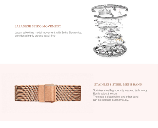 Hannah Martin diamentowy zegarek kwarcowy dla kobiet - moda luksusowa - Wianko - 13