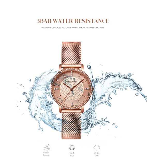 Hannah Martin diamentowy zegarek kwarcowy dla kobiet - moda luksusowa - Wianko - 14