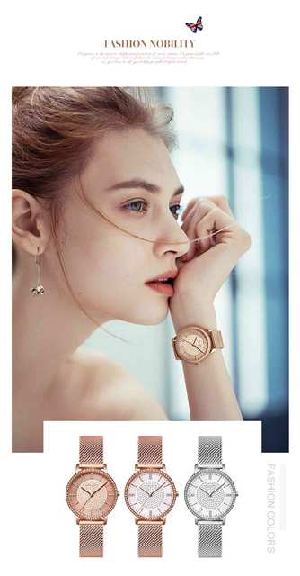 Hannah Martin diamentowy zegarek kwarcowy dla kobiet - moda luksusowa - Wianko - 10