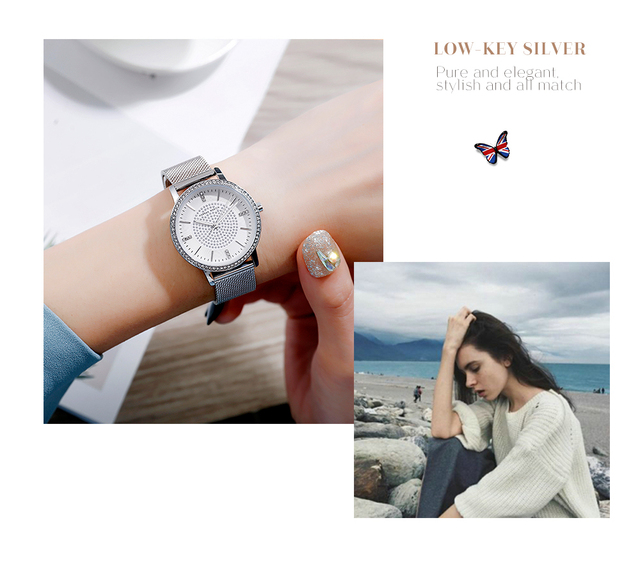 Hannah Martin diamentowy zegarek kwarcowy dla kobiet - moda luksusowa - Wianko - 23