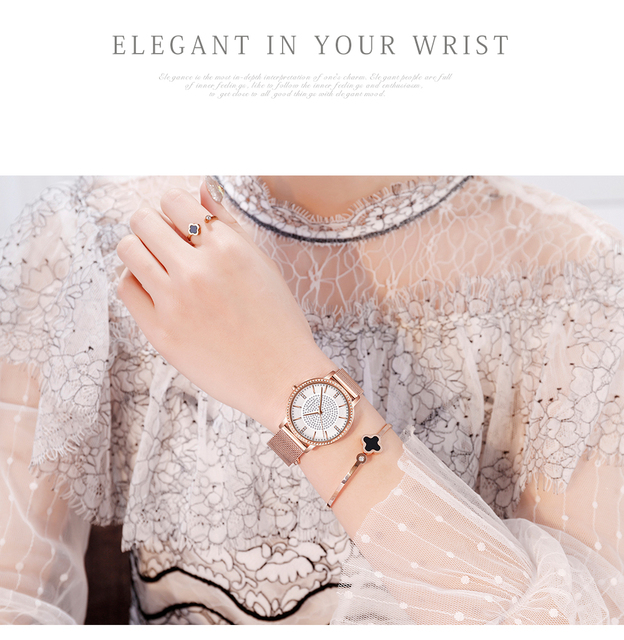 Hannah Martin diamentowy zegarek kwarcowy dla kobiet - moda luksusowa - Wianko - 18