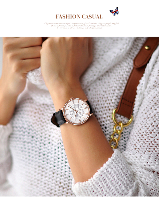Hannah Martin diamentowy zegarek kwarcowy dla kobiet - moda luksusowa - Wianko - 27