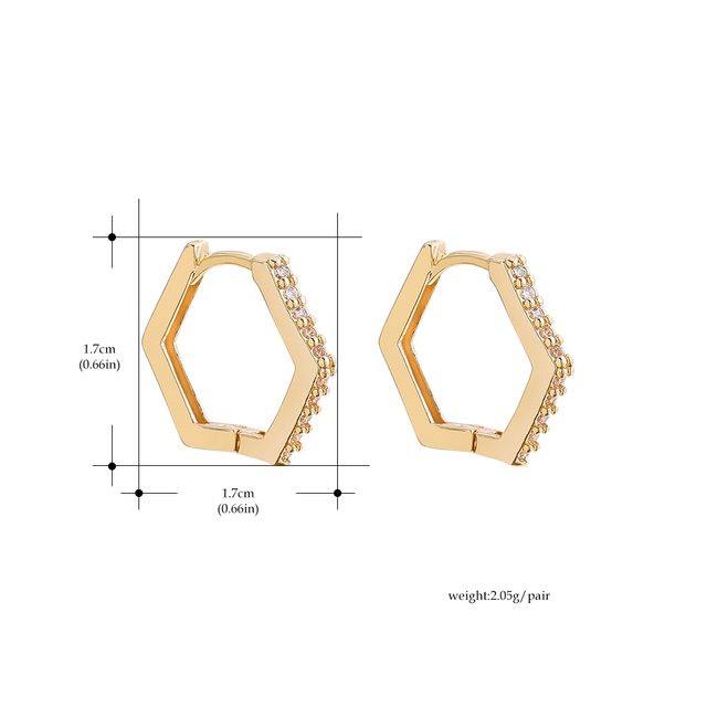 Kolczyki kółka z kolorowymi kryształami - małe, geometryczne, czyszczone, dla kobiet - Wianko - 27