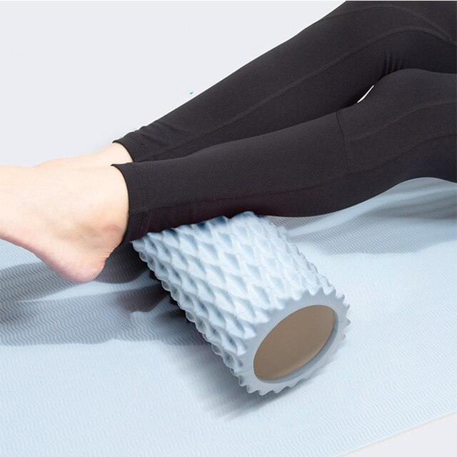 Przenośny wałek do jogi o wymiarach 30 x 10 cm, wykonany z bloku EVA - idealny do fizykoterapii, ćwiczeń Pilates oraz masażu tkanek - Wianko - 8