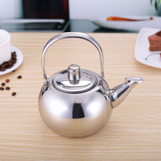 Zagęścić czajnik ze stali nierdzewnej Exquisite z ekspresem do kawy i sitkiem, szybkie ogrzewanie - idealny do zaparzania herbaty - Wianko - 1