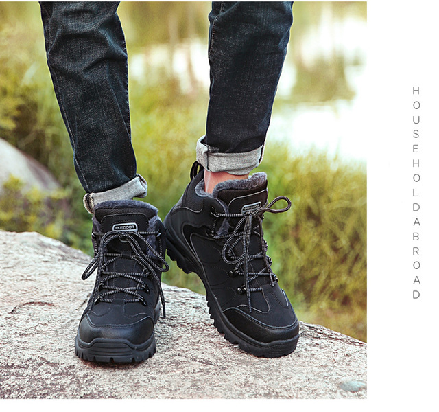Męskie zimowe buty Xiaomi - pluszowe, ciepłe i antypoślizgowe - Wianko - 10