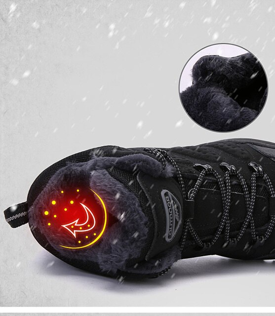 Męskie zimowe buty Xiaomi - pluszowe, ciepłe i antypoślizgowe - Wianko - 5