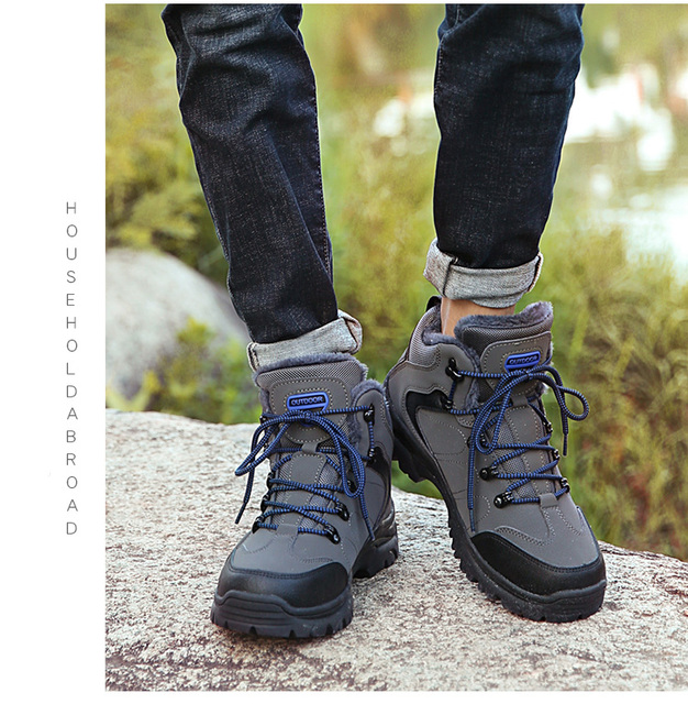 Męskie zimowe buty Xiaomi - pluszowe, ciepłe i antypoślizgowe - Wianko - 14