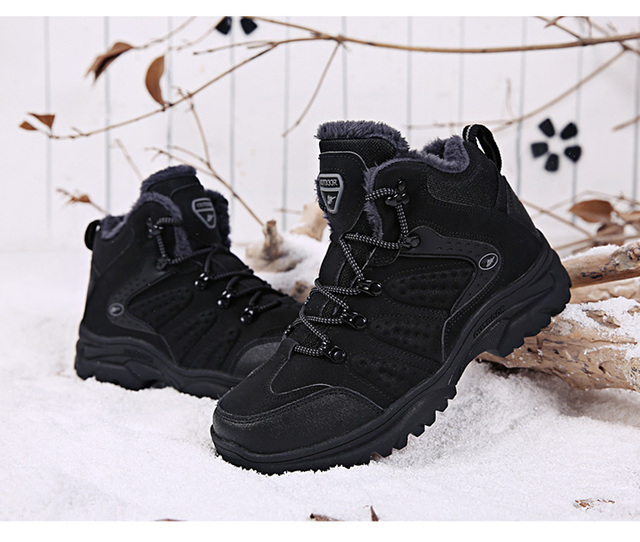 Męskie zimowe buty Xiaomi - pluszowe, ciepłe i antypoślizgowe - Wianko - 22