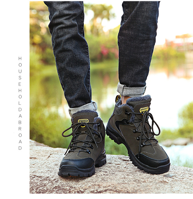 Męskie zimowe buty Xiaomi - pluszowe, ciepłe i antypoślizgowe - Wianko - 19