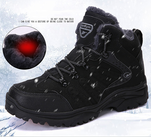Męskie zimowe buty Xiaomi - pluszowe, ciepłe i antypoślizgowe - Wianko - 3