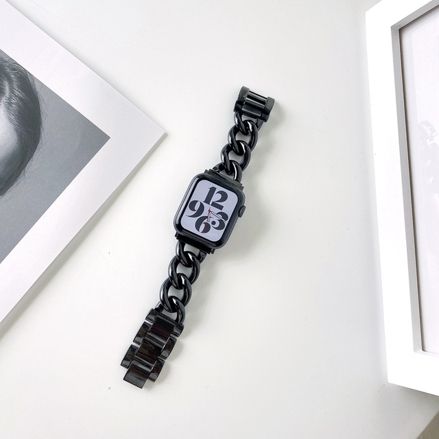 Stalowy pasek Denim 40mm/44mm do zegarka Apple Watch: SE6/5/4/3/2/1, łączący styl i wytrzymałość - Wianko - 5