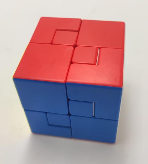 Meilong 3X3 Bandaged - Twist Puzzle z ukrytymi kostkami I i II, bez naklejek, edukacyjna zabawka - Wianko - 2